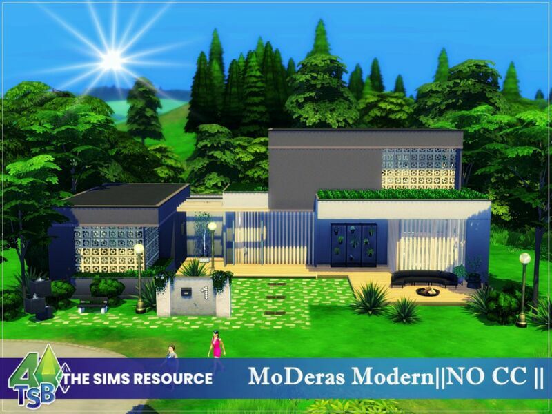Moderas Modern || NO CC || By Bozena 1 Moderas Modern || NO CC || By Bozena Sims 4 CC