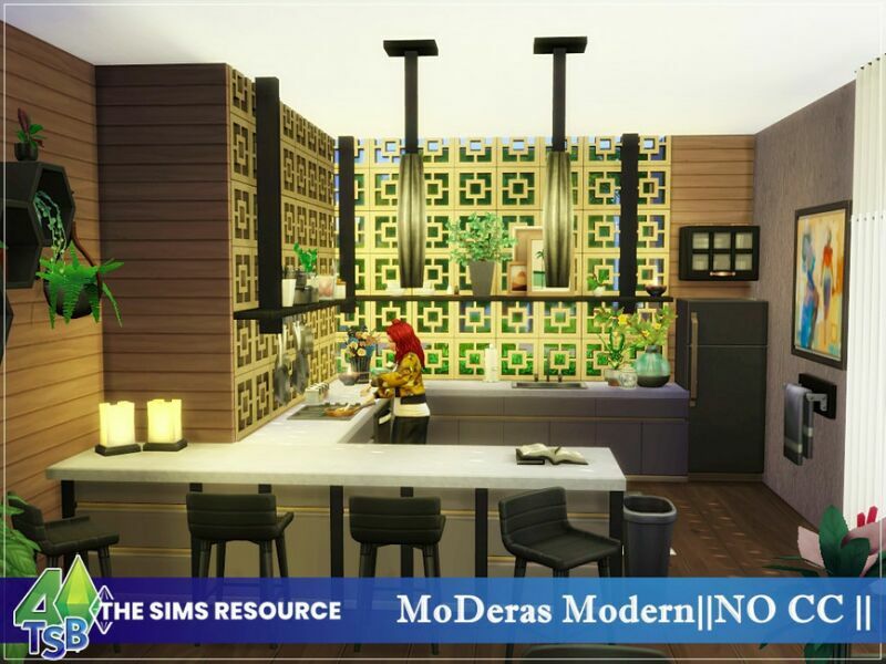 Moderas Modern || NO CC || By Bozena 6 sims 4 cc moderas modern no cc by bozena 3