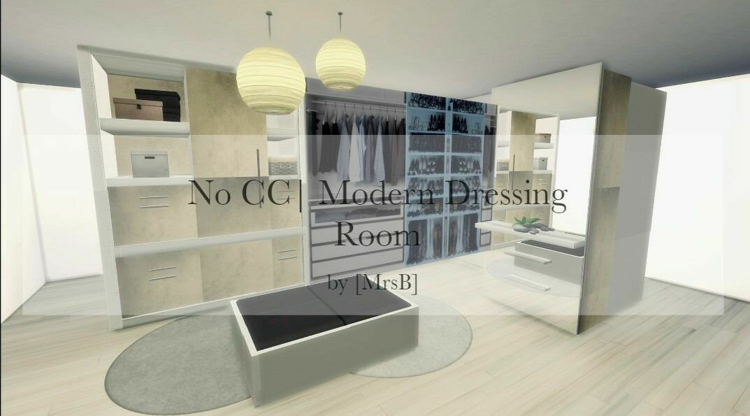Modern Dressing Room |CC Free By Mrsbarbiex3 1 Modern Dressing Room |CC Free By Mrsbarbiex3 Sims 4 CC