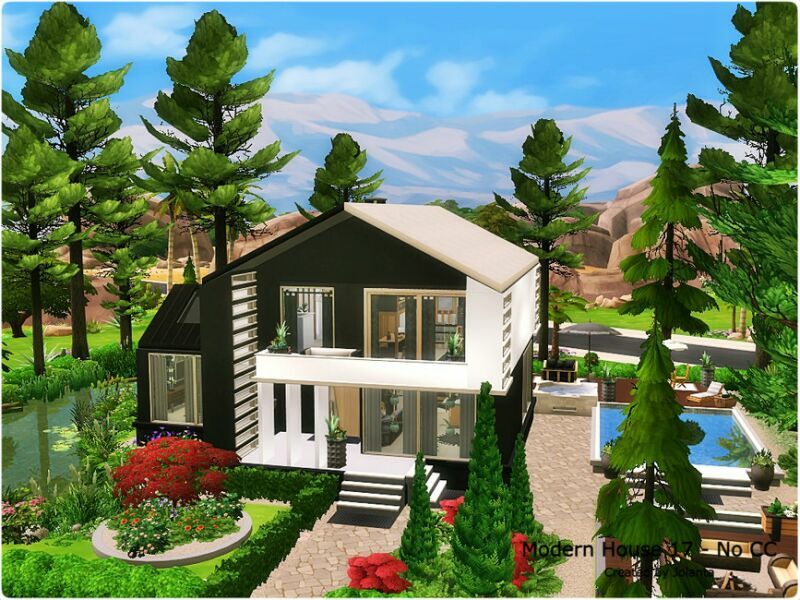 Modern House 17 – NO CC By Jolanta 7 sims 4 cc modern house 17 no cc by jolanta 2