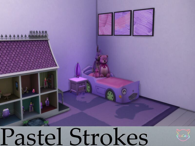 Modern Paintings – Pastel Strokes By Itiscats 2 sims 4 cc modern paintings pastel strokes by itiscats 3