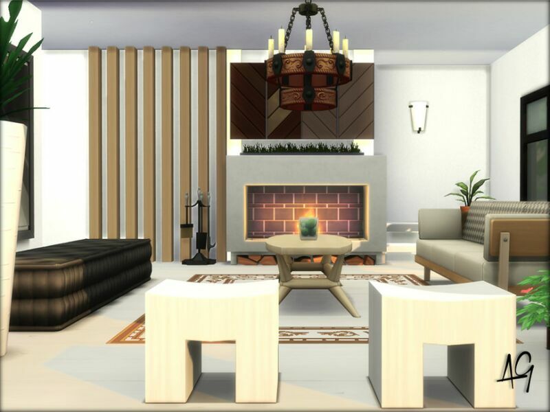 Modern Tudor By Algbuilds 4 sims 4 cc modern tudor by algbuilds 5