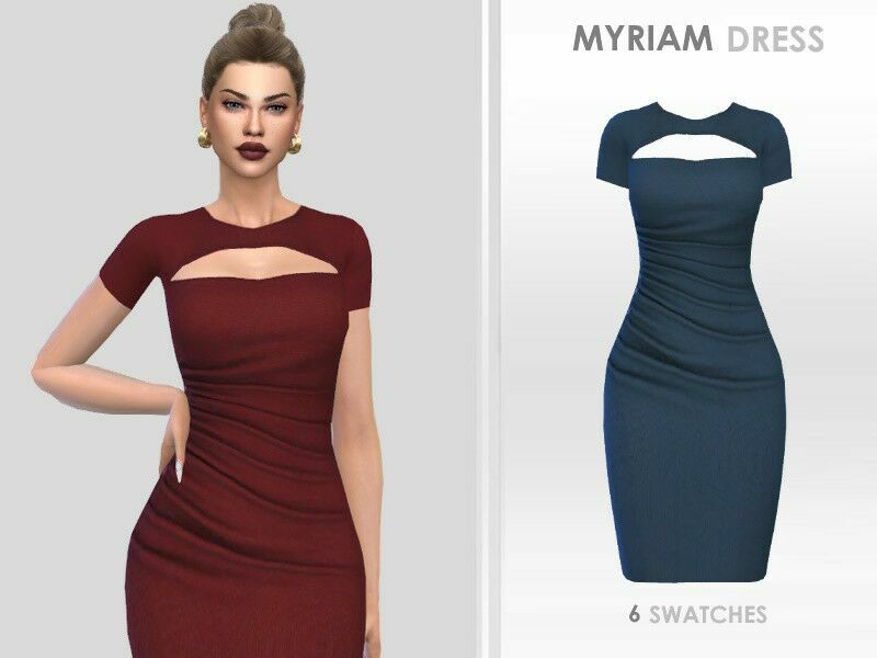 Myriam Dress By Puresim 1 Myriam Dress By Puresim Sims 4 CC