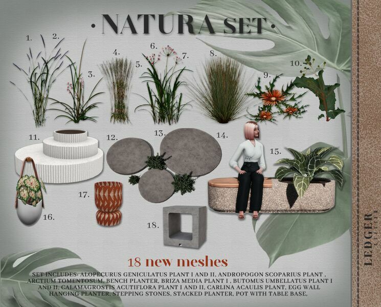 Natura SET 1 Natura SET Sims 4 CC