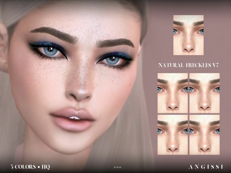 Natural Freckles V7 By Angissi 1 Natural Freckles V7 By Angissi Sims 4 CC