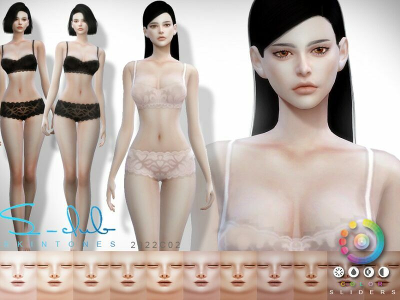 Nature Soft Women Colorful Skintones By S – Club By S-Club 1 Nature Soft Women Colorful Skintones By S – Club By S-Club Sims 4 CC