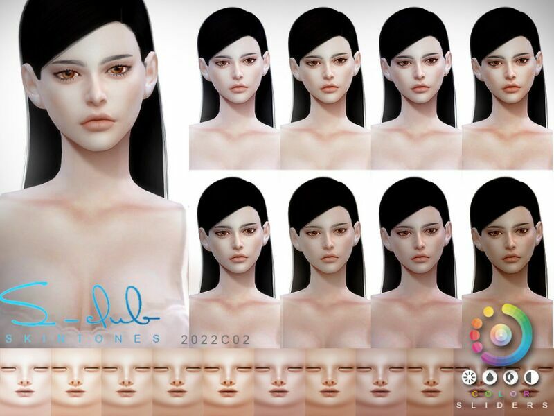 Nature Soft Women Colorful Skintones By S – Club By S-Club 2 sims 4 cc nature soft women colorful skintones by s club by s club 2