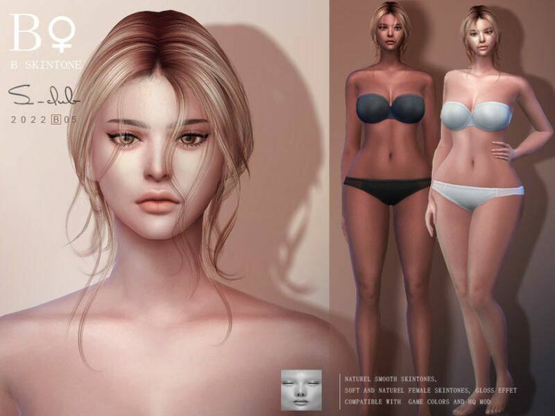 Nature Soft Women Overlay Skintones By S-Club 1 Nature Soft Women Overlay Skintones By S-Club Sims 4 CC