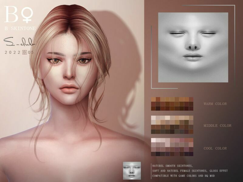 Nature Soft Women Overlay Skintones By S-Club 2 sims 4 cc nature soft women overlay skintones by s club 2