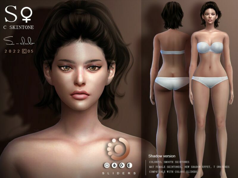 Naturel Female Skintones By S-Club 3 sims 4 cc naturel female skintones by s club 2