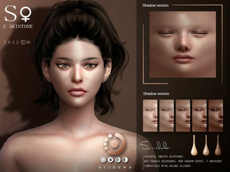 Naturel Female Skintones By S-Club 2 sims 4 cc naturel female skintones by s club 3