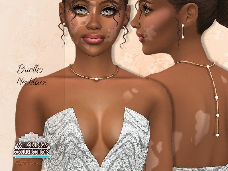 Necklace Brielle 1 Necklace Brielle Sims 4 CC