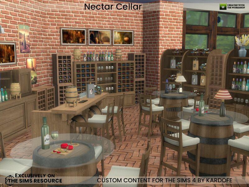Nectar Cellar By Kardofe 1 Nectar Cellar By Kardofe Sims 4 CC