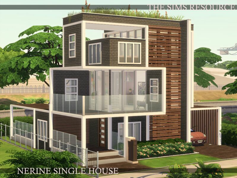 Nerine Single House | Nocc By Simzmora 1 Nerine Single House | Nocc By Simzmora Sims 4 CC