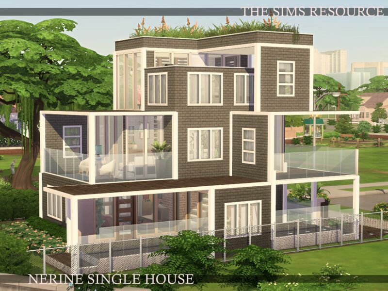 Nerine Single House | Nocc By Simzmora 5 sims 4 cc nerine single house nocc by simzmora 3