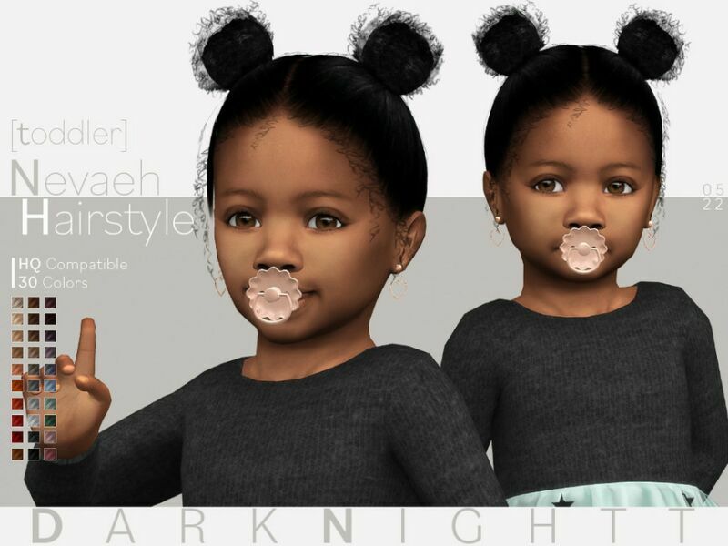 Nevaeh Hairstyle By Darknightt 1 Nevaeh Hairstyle By Darknightt Sims 4 CC