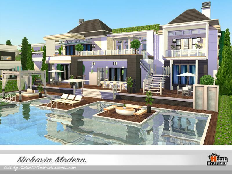 Nichavin Modern Nocc By Autaki 7 sims 4 cc nichavin modern nocc by autaki 2
