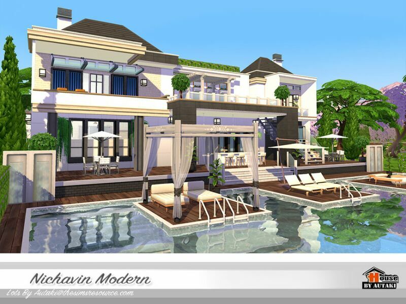 Nichavin Modern Nocc By Autaki 6 sims 4 cc nichavin modern nocc by autaki 3