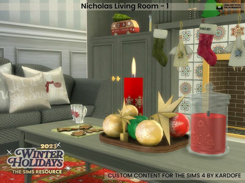 Nicholas Living Room – 1 1 Nicholas Living Room – 1 Sims 4 CC