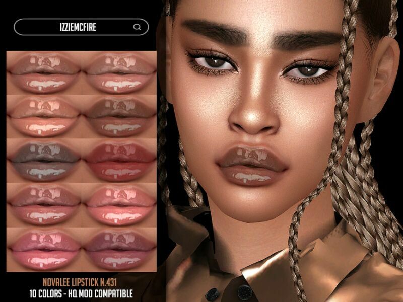 Novalee Lipstick N.431 By Izziemcfire 1 Novalee Lipstick N.431 By Izziemcfire Sims 4 CC