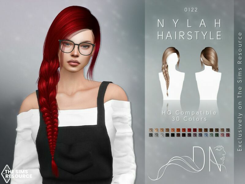 Nylah Hairstyle By Darknightt 1 Nylah Hairstyle By Darknightt Sims 4 CC