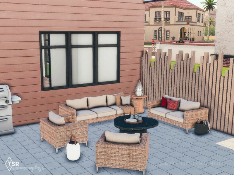 Oasis Modern Couple Home 3 sims 4 cc oasis modern couple home 6
