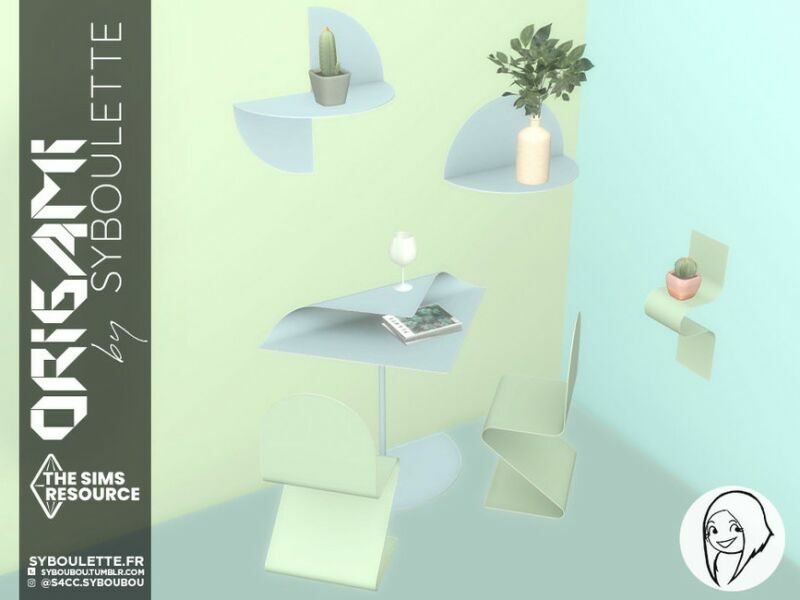 Origami SET – Part 2 By Syboubou 5 sims 4 cc origami set part 2 by syboubou 2