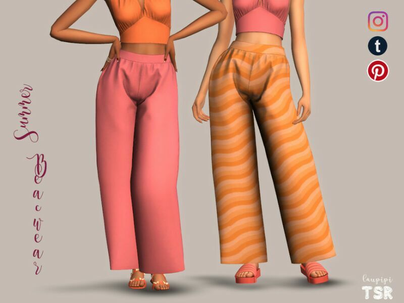 Pants – BT455 By Laupipi 1 Pants – BT455 By Laupipi Sims 4 CC
