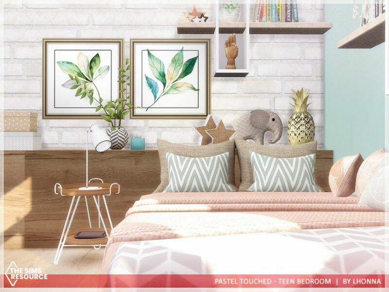 Pastel Touched – Teen Bedroom /TSR CC Only/ By Lhonna 6 sims 4 cc pastel touched teen bedroom tsr cc only by lhonna 2