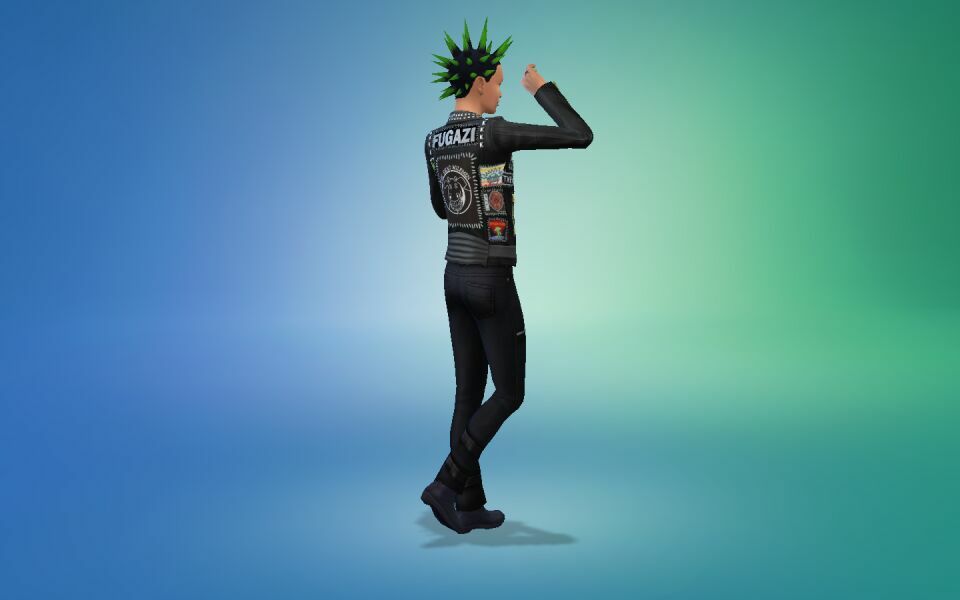 Patched Leather Jacket Punk Bands By Simseebee 4 sims 4 cc patched leather jacket punk bands by simseebee 2