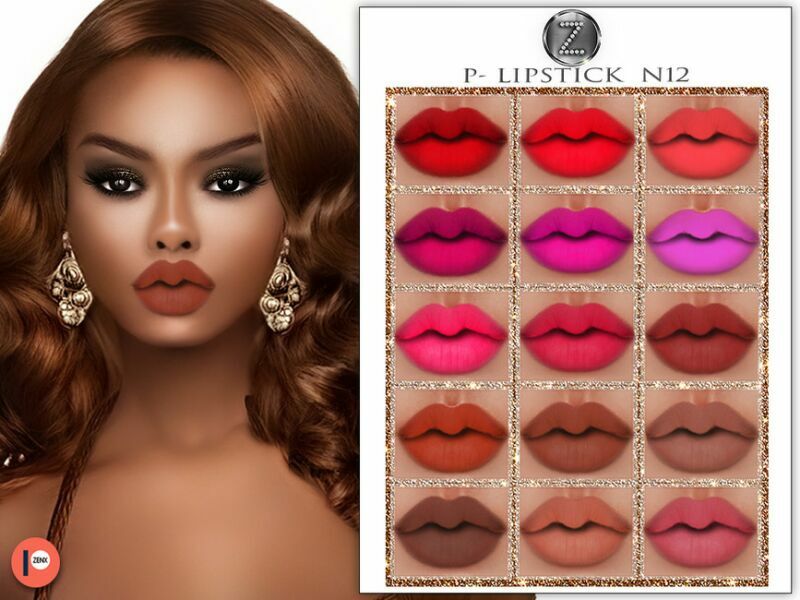 Patreon – (Early Access) Lipstick N12 By Zenx 1 Patreon – (Early Access) Lipstick N12 By Zenx Sims 4 CC