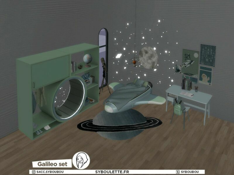 Patreon Early Release – Galileo SET – Part 2: Desk By Syboubou 3 sims 4 cc patreon early release galileo set part 2 desk by syboubou 5