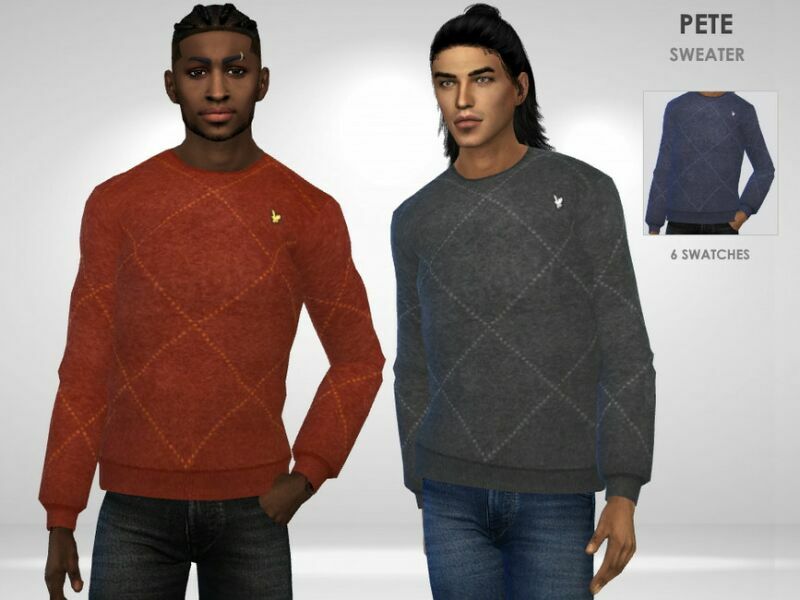 Pete Sweater By Puresim 1 Pete Sweater By Puresim Sims 4 CC