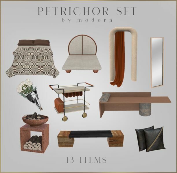 Petrichor SET By Modern 1 Petrichor SET By Modern Sims 4 CC
