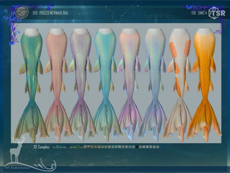 Pisces Mermaid Tail By Dansimsfantasy 2 sims 4 cc pisces mermaid tail by dansimsfantasy 2