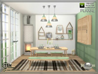 Plaxal Dining Room By Jomsims Sims 4 CC