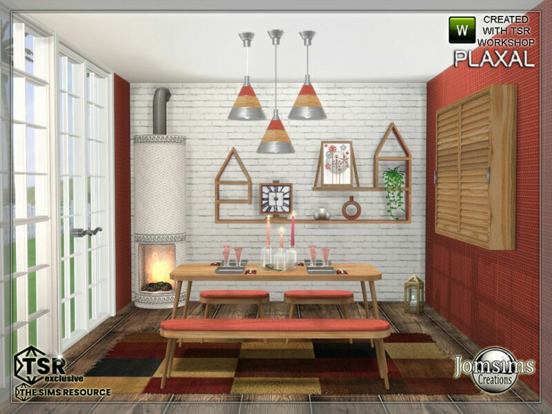 Plaxal Dining Room By Jomsims 7 sims 4 cc plaxal dining room by jomsims 2