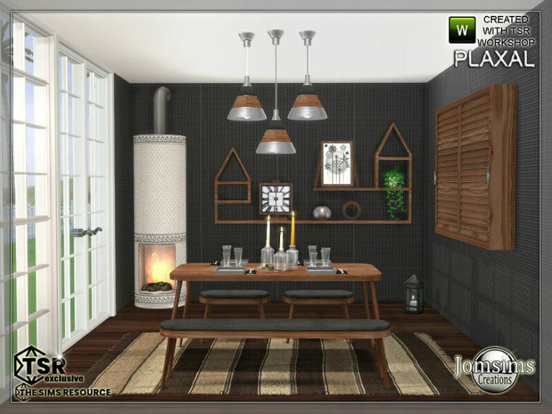 Plaxal Dining Room By Jomsims 6 sims 4 cc plaxal dining room by jomsims 3