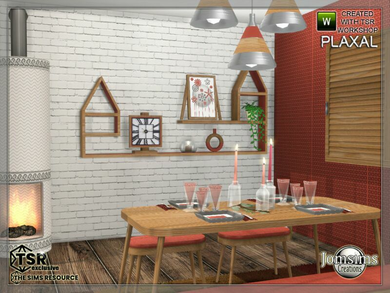 Plaxal Dining Room By Jomsims 4 sims 4 cc plaxal dining room by jomsims 5