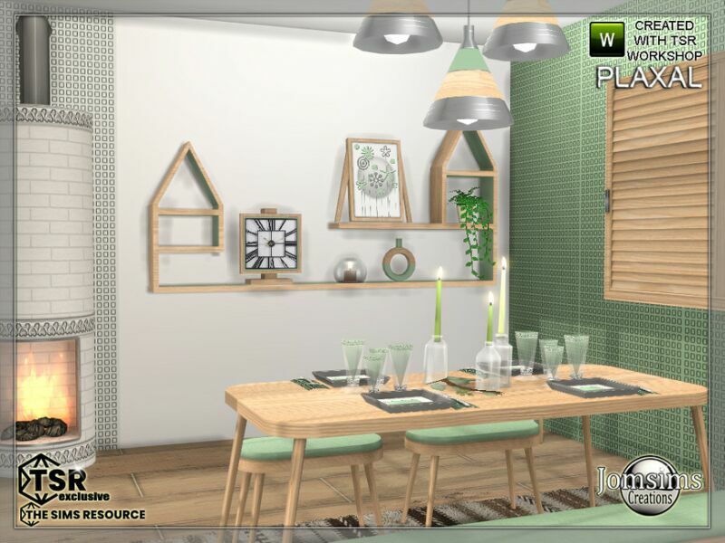 Plaxal Dining Room By Jomsims 2 sims 4 cc plaxal dining room by jomsims 6