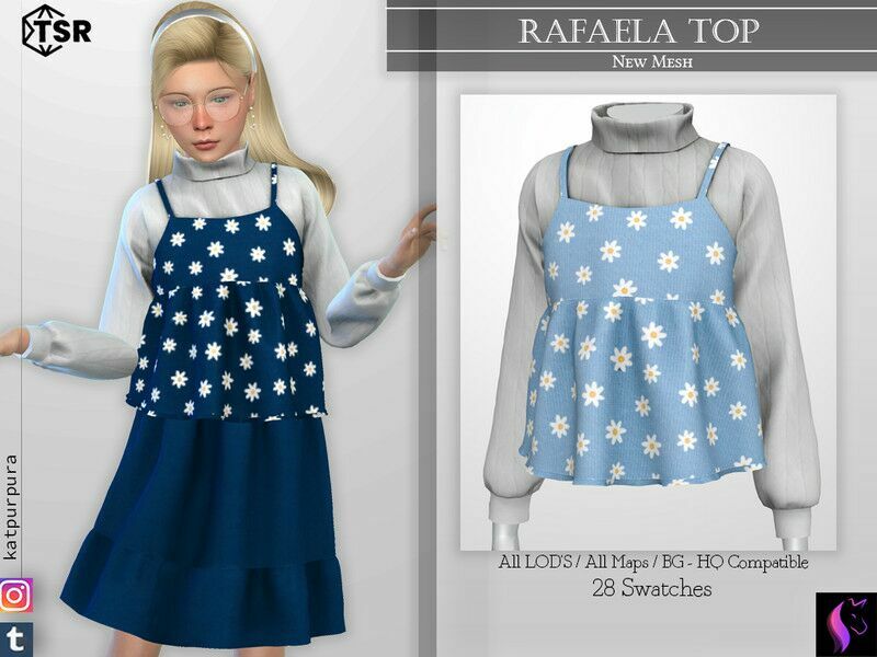 Rafaela TOP By Katpurpura 1 Rafaela TOP By Katpurpura Sims 4 CC