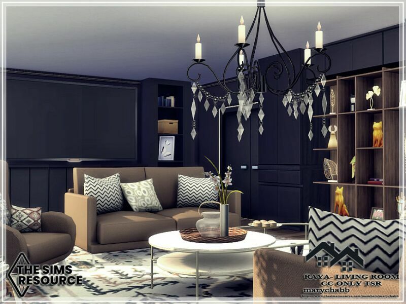 Raya – Living Room – CC Only TSR By Marychabb 3 sims 4 cc raya living room cc only tsr by marychabb 3
