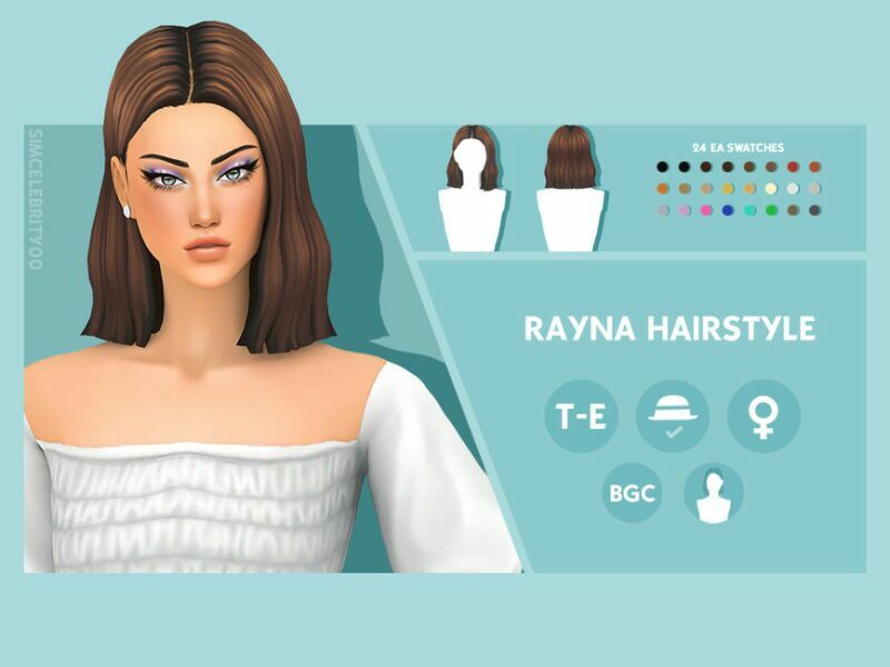 Rayna Hairstyle By Simcelebrity00 1 Rayna Hairstyle By Simcelebrity00 Sims 4 CC