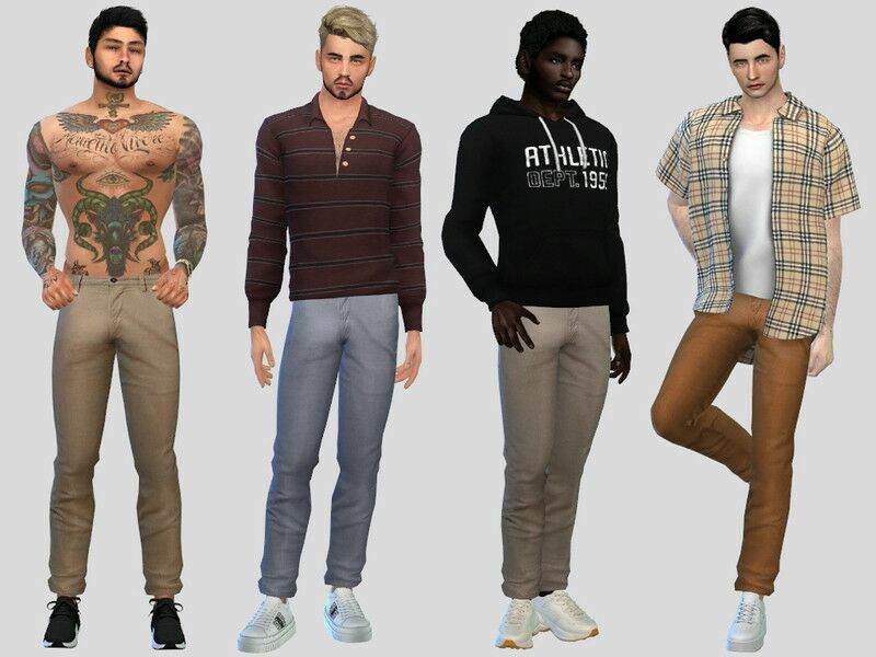 Regular FIT Chinos 1 Regular FIT Chinos Sims 4 CC