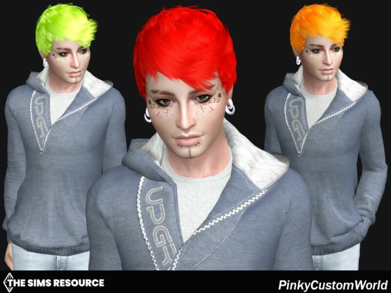 Retexture Of Persona Hair By Stealthic By Pinkycustomworld 4 sims 4 cc retexture of persona hair by stealthic by pinkycustomworld 2