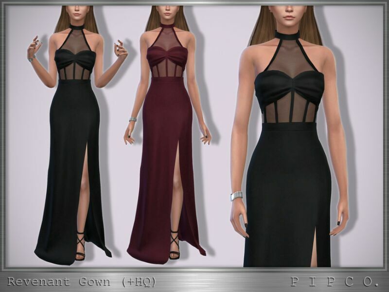 Revenant Gown. By Pipco 1 Revenant Gown. By Pipco Sims 4 CC