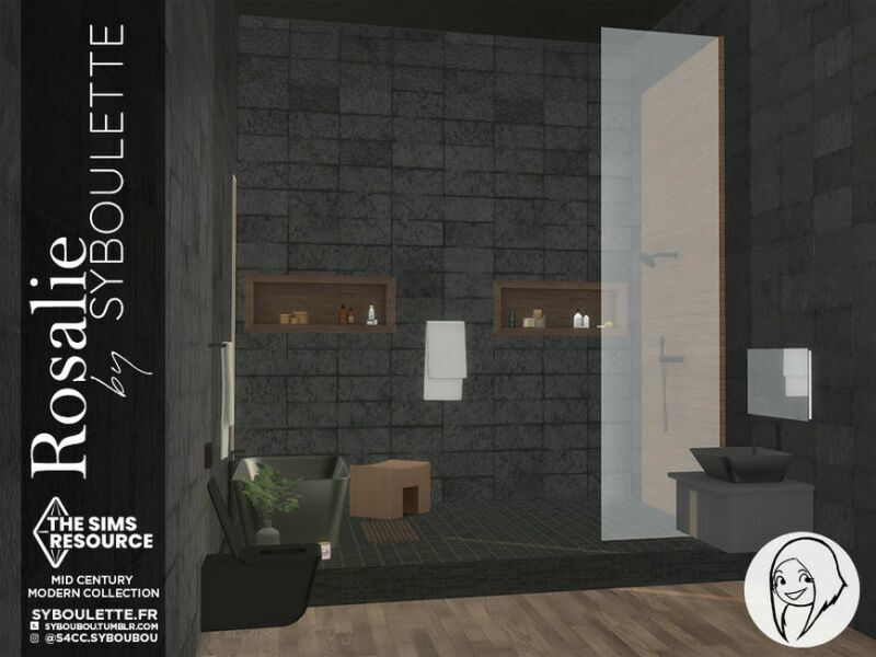 Rosalie Bathroom SET By Syboubou 3 sims 4 cc rosalie bathroom set by syboubou 3