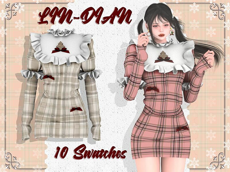 Round Neck Puffy Sleeves 1 Round Neck Puffy Sleeves Sims 4 CC