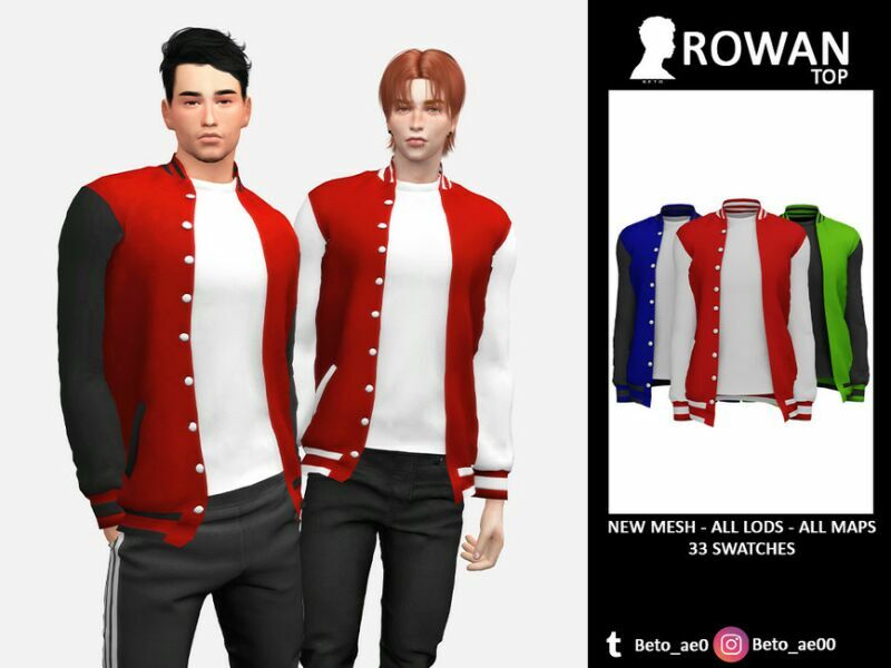 Rowan (TOP) 1 Rowan (TOP) Sims 4 CC