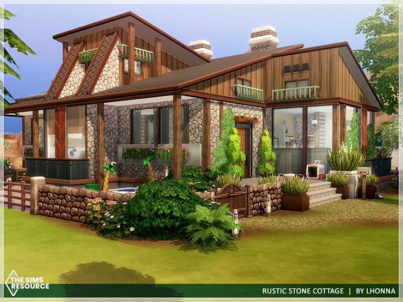 Rustic Stone Cottage /NO CC/ By Lhonna 7 sims 4 cc rustic stone cottage no cc by lhonna 2
